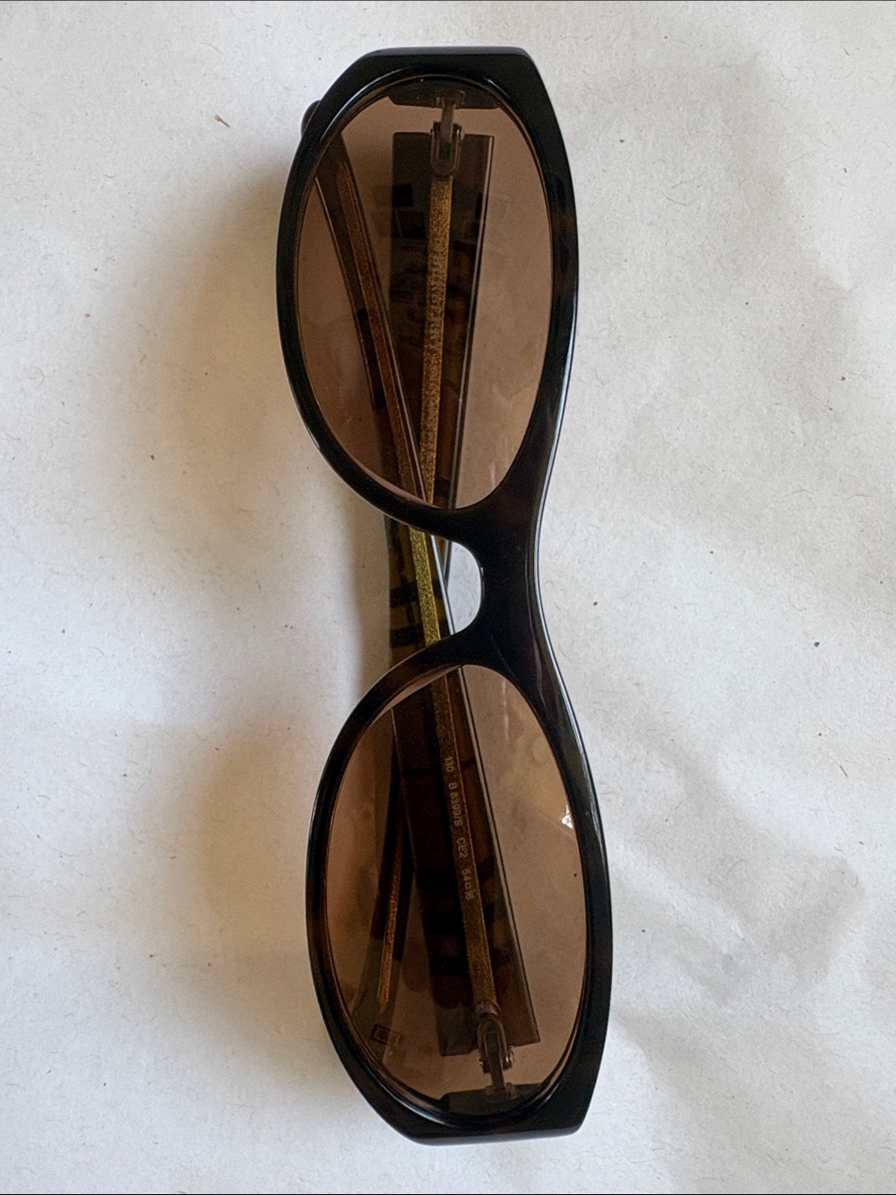 Burberry Black Frame Sunglasses with Brown Lenses